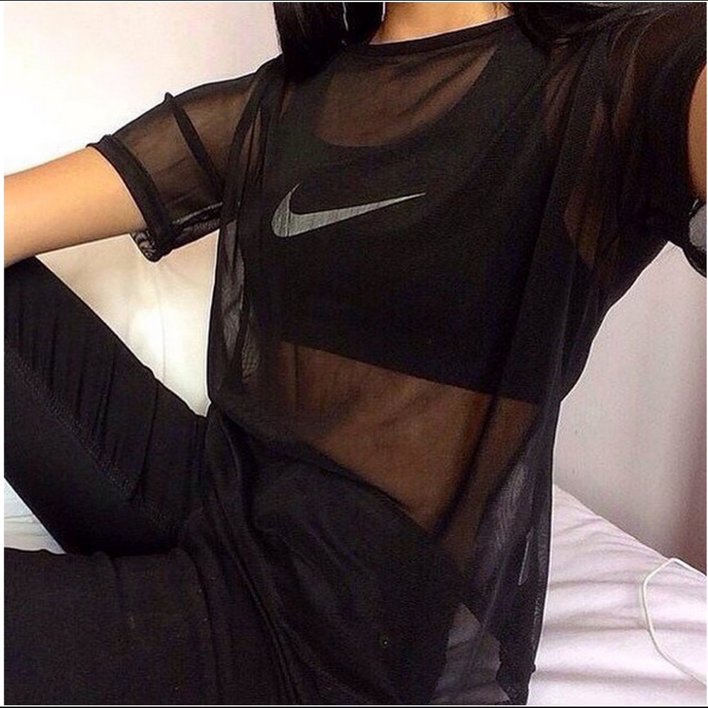 Lucky Brand Mesh Velvet Floral Top